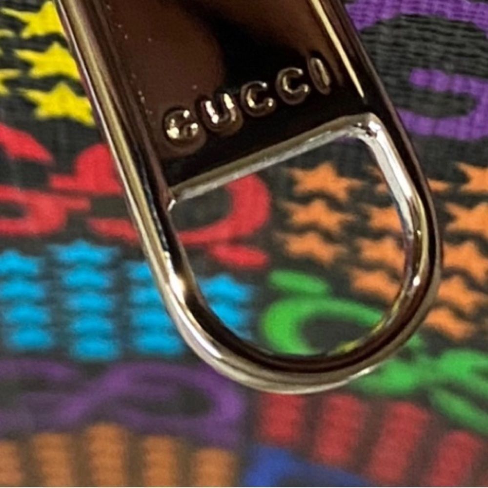 Brand new box &dustbag GUCCI Supreme Monogram Psychedelic zip wristlet / clutch - Picture 4 of 8